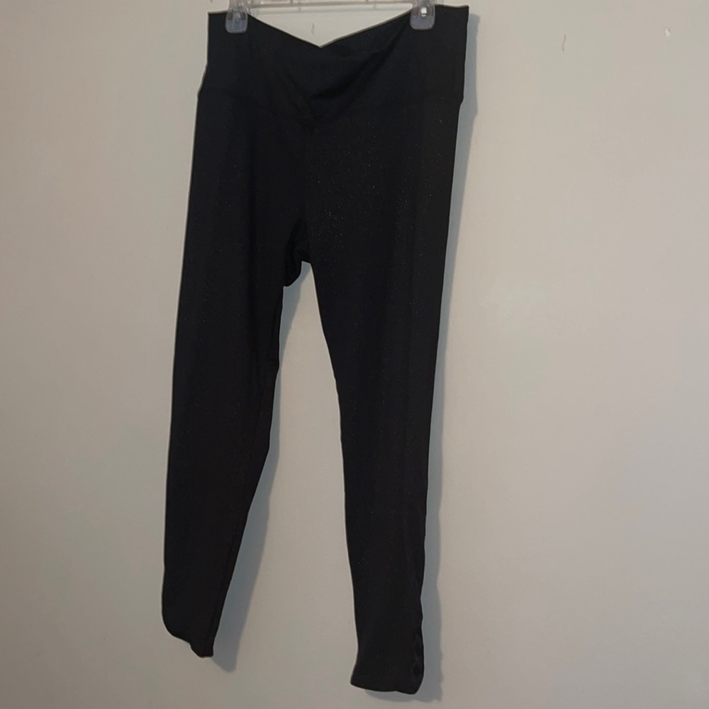 Member’s Mark Lounger Leggings Black Shimmer Size XXL